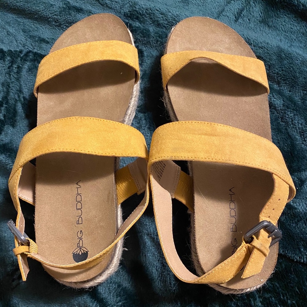 Big Buddha Platform Sandals NWOT